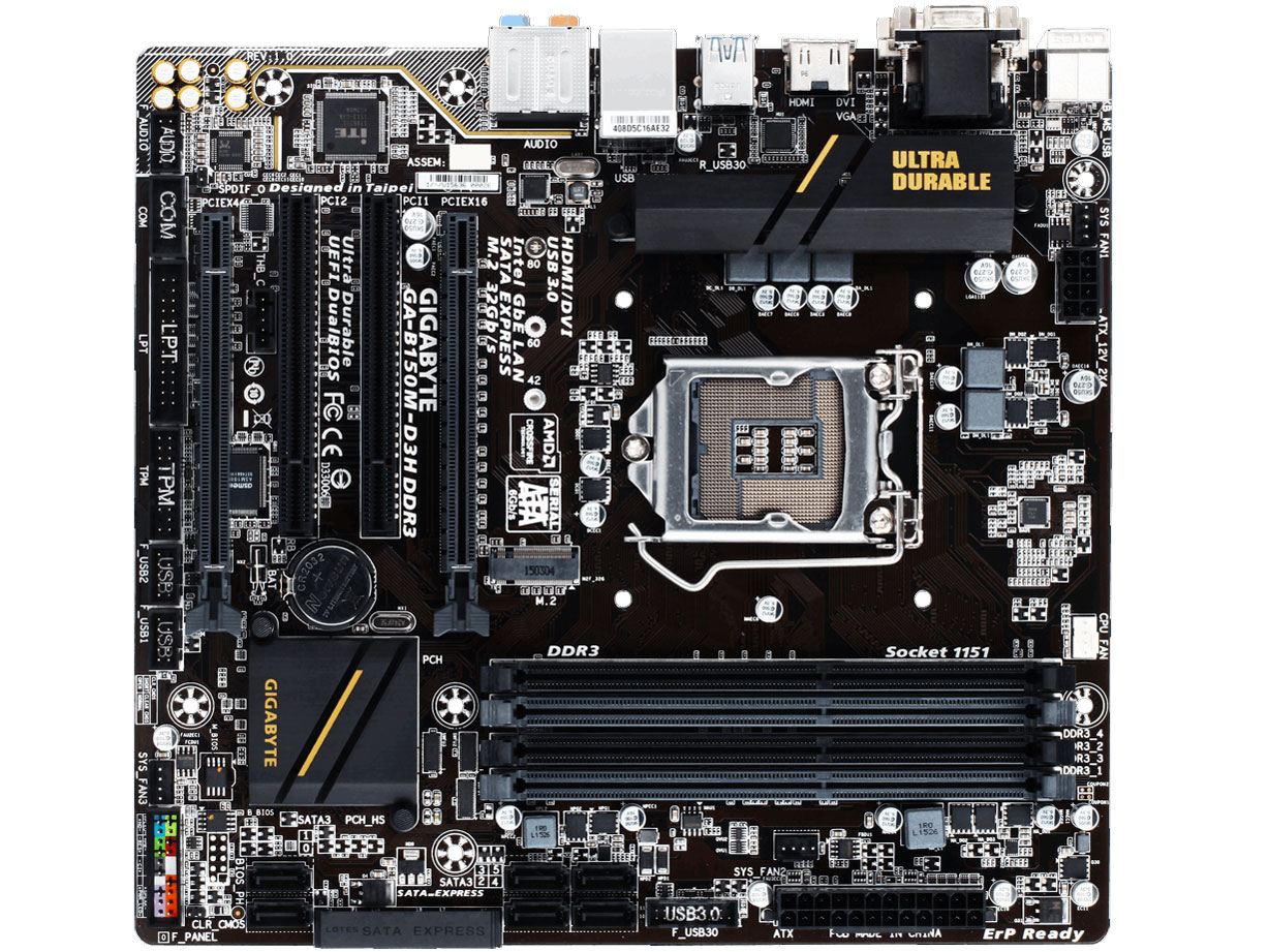 GA-B150M-D3H DDR3 [Rev.1.0] �̐��i�摜