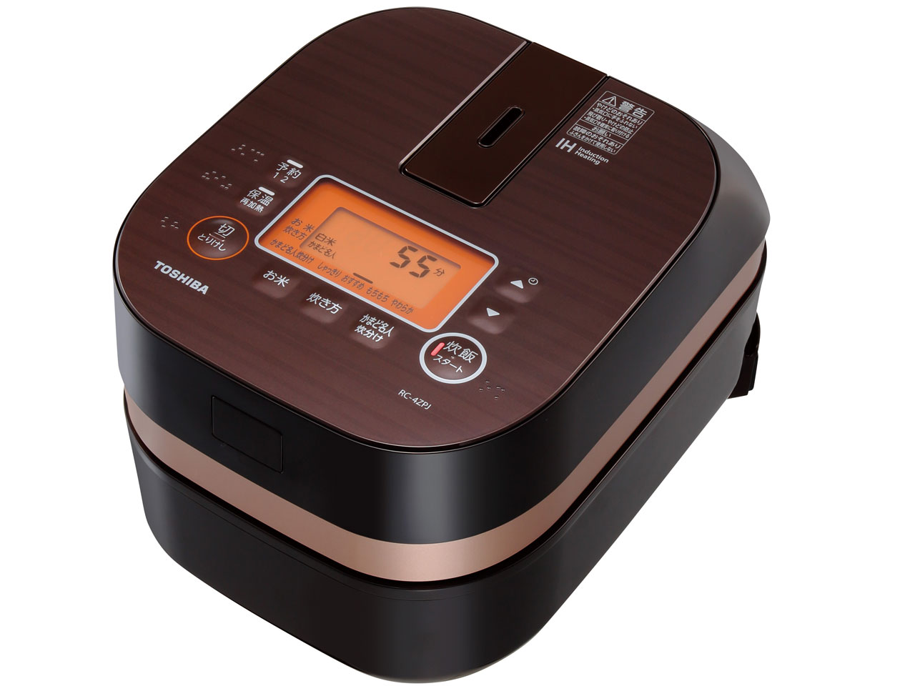 東芝 備長炭かまど本羽釜 I H炊飯器 RC-4ZPJ 東芝 RC-4ZPJ 価格比較 - 価格.com