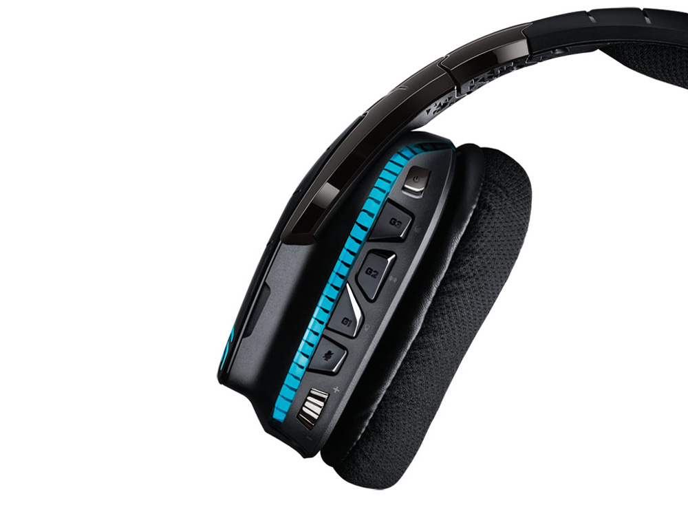 Logicool G933 Wireless 7.1 Surround Sound Gaming Headset [�u���b�N]