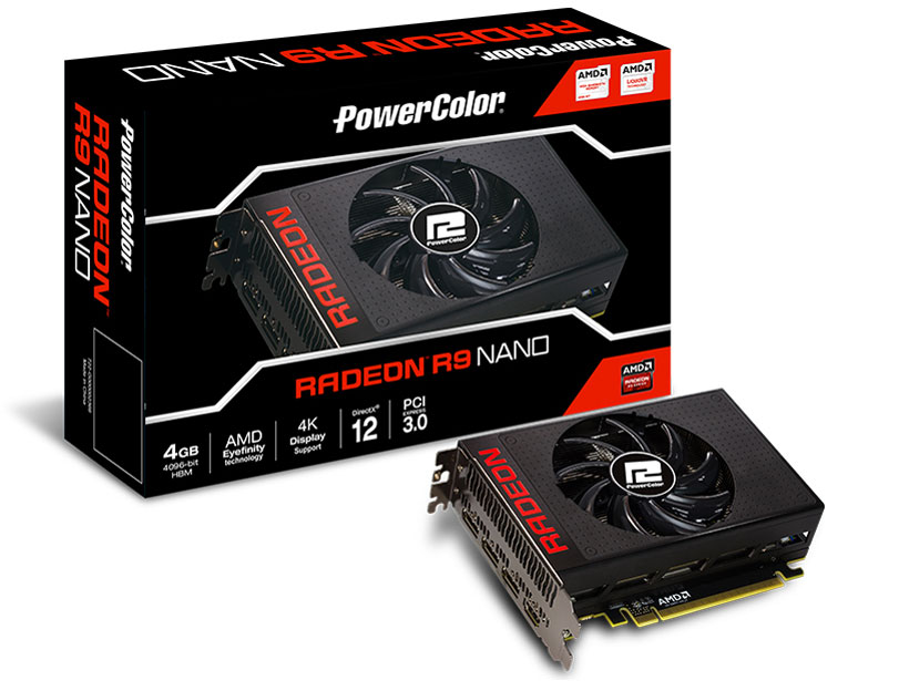 PowerColor R9 NANO 4GB HBM AXR9 NANO 4GBHBM-DH [PCIExp 4GB] �̐��i�摜