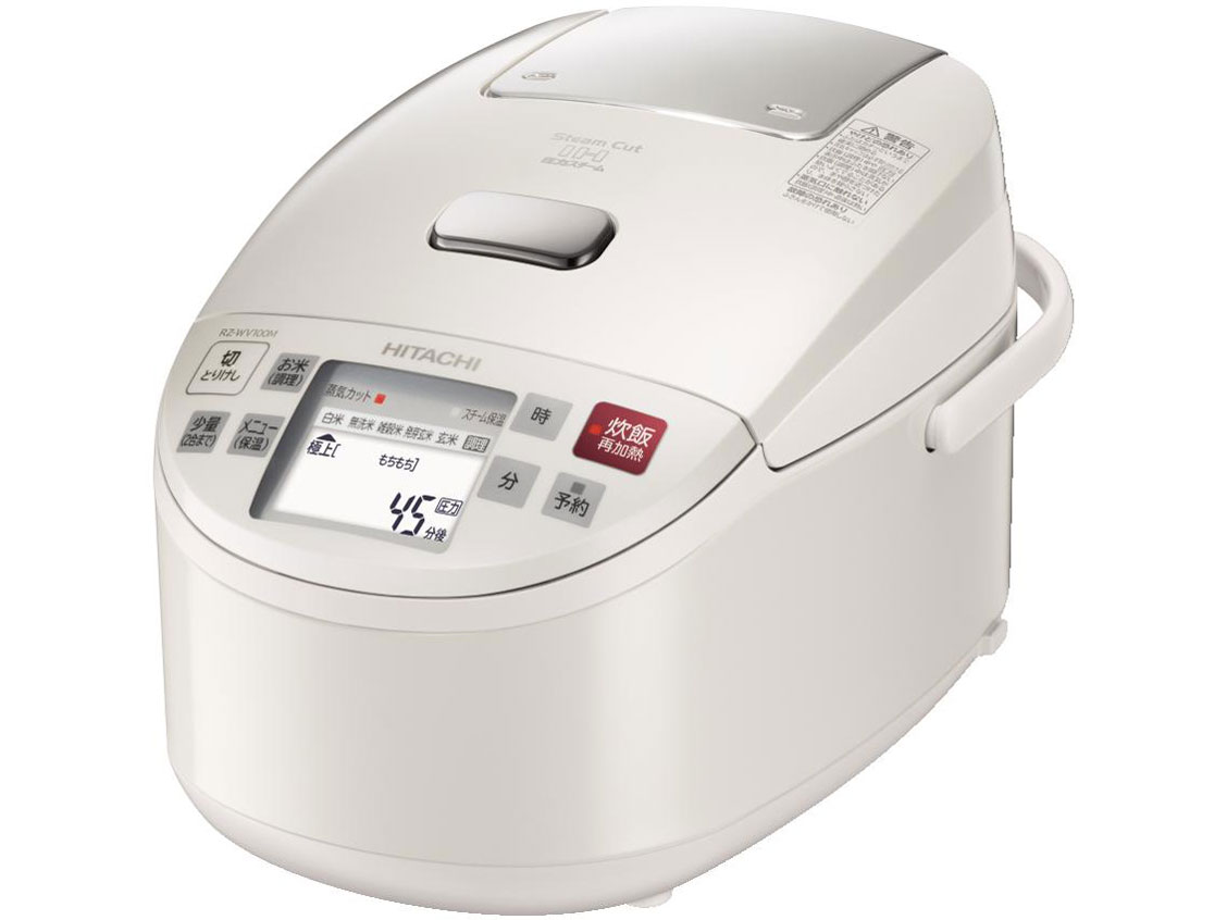 HITACHI 圧力スチーム炊きRZ-BX100M(W) 圧力&スチームIH RZ-BX100M ： 炊飯器 ： 日立の家電品