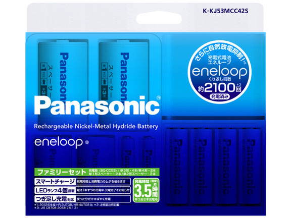 eneloop �t�@�~���[�Z�b�g K-KJ53MCC42S �̐��i�摜