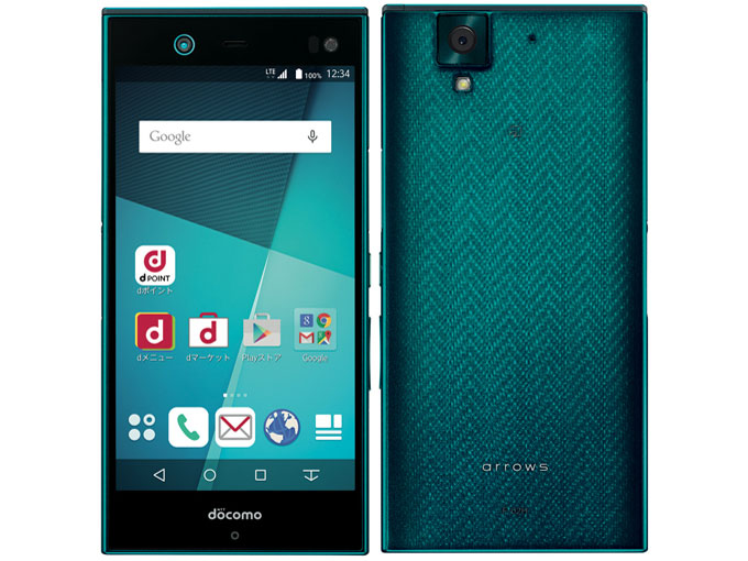 arrows NX F-02H docomo [Iris Green] �̐��i�摜