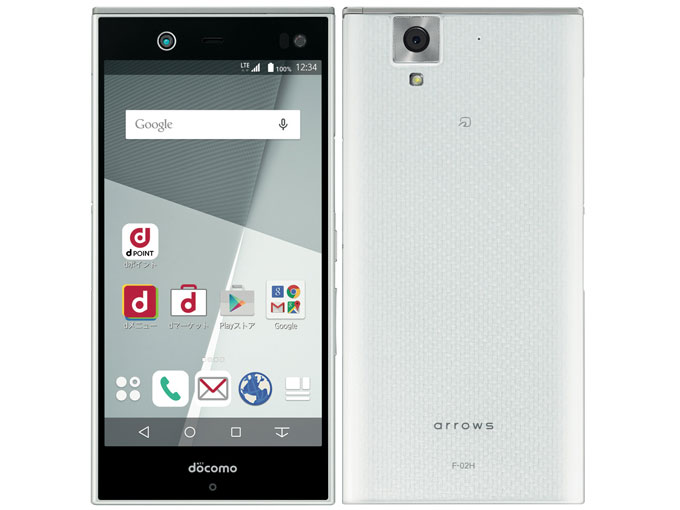 arrows NX F-02H docomo [White] �̐��i�摜