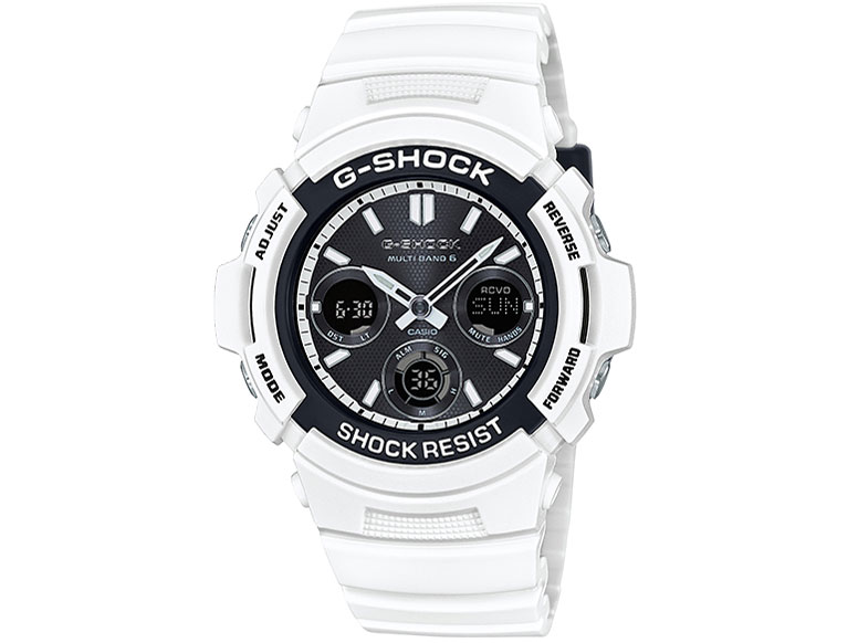 G-SHOCK �z���C�g&�u���b�N�V���[�Y AWG-M100SBW-7AJF �̐��i�摜