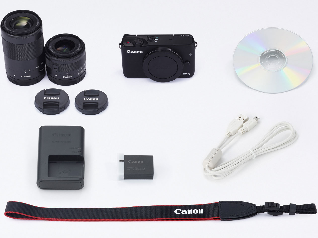 EOS M10 �_�u���Y�[���L�b�g [�u���b�N]