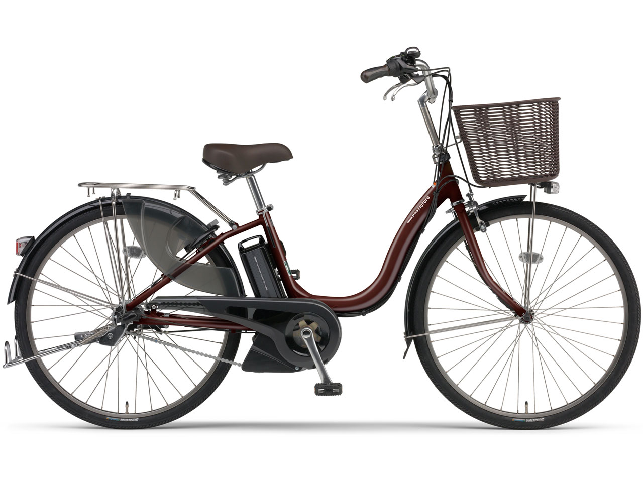 電動自転車 YAMAHA PAS Natura ブラウン　1⚫️ ヤマハ PAS ナチュラL PA26NL 2016年モデル [カラメルブラウン