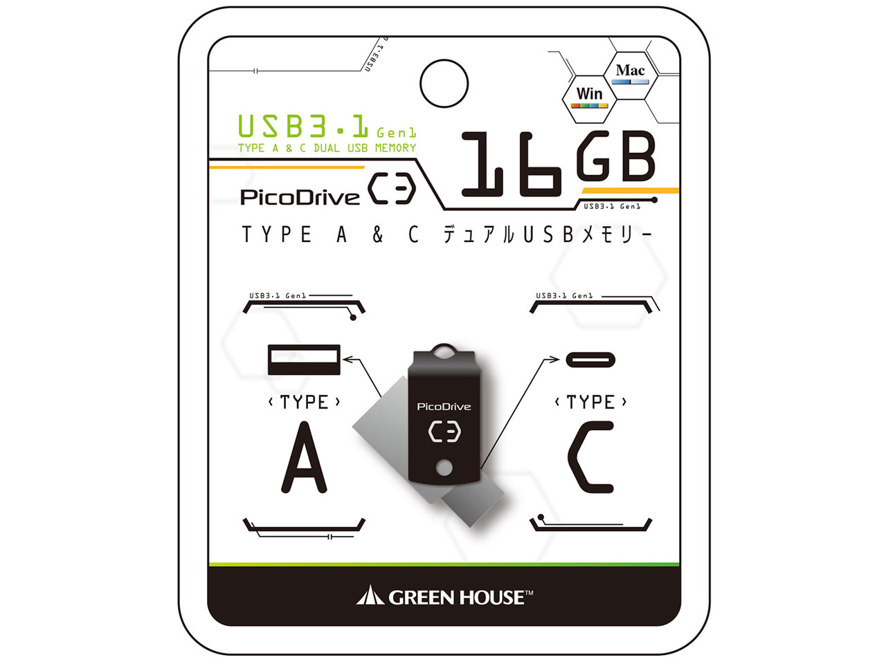 PicoDrive C3 GH-UF3CA16G-BK [16GB]
