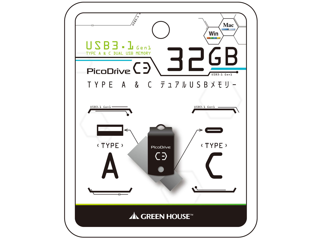 PicoDrive C3 GH-UF3CA32G-BK [32GB]