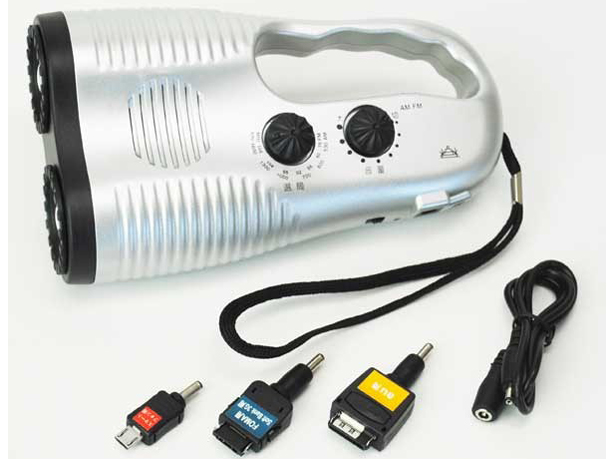 アオヤギコーポレーション ツインラジオライト携帯電話充電機能付 36522