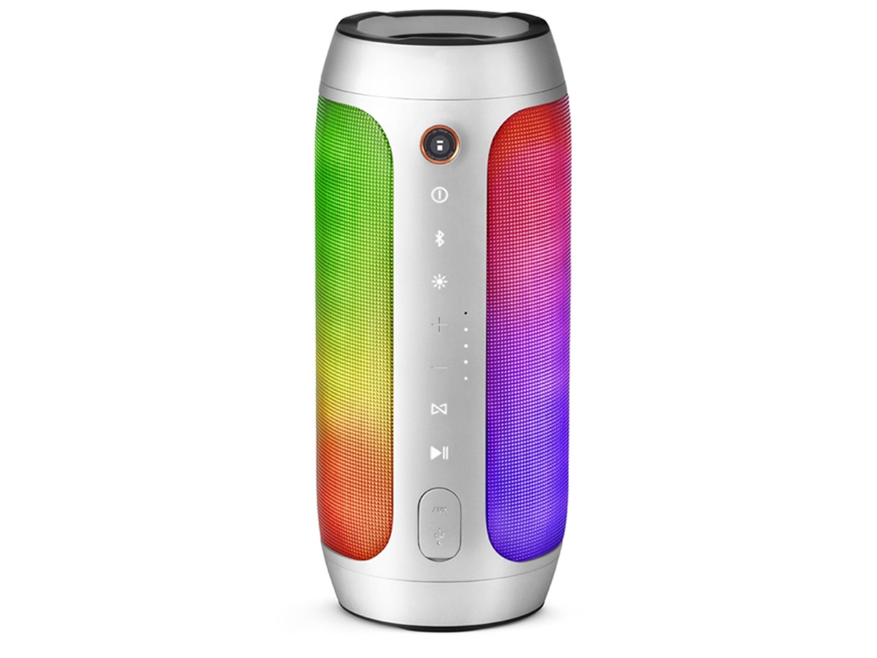 JBL PULSE2 スピーカー×2(銀、黒)  Charge2 カバー付き×2 進化した“光る”Bluetoothスピーカー「JBL PULSE2」 - AV Watch