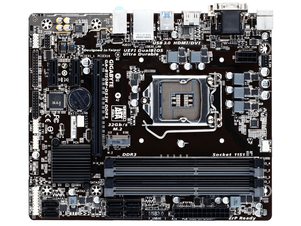 GA-B150M-DS3H DDR3 [Rev.1.0] �̐��i�摜