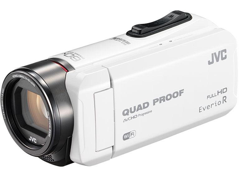 美品JVC ビデオカメラ EverioR エブリオ GZ-RX600-W＆おまけ Amazon | JVC ビデオカメラ Everio R 防水5m 防塵仕様 Wi-Fi対応