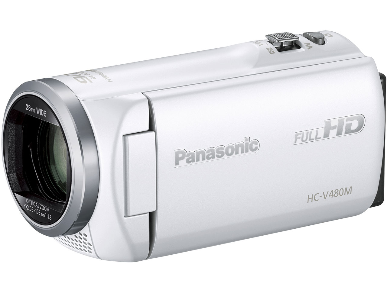 【値下げ】Panasonic HC-V480M5 ホワイト ビデオカメラ パナソニック HC-V480M 価格比較 - 価格.com