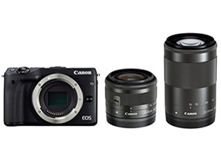 EOS M3 �_�u���Y�[���L�b�g2 [�u���b�N] �̐��i�摜