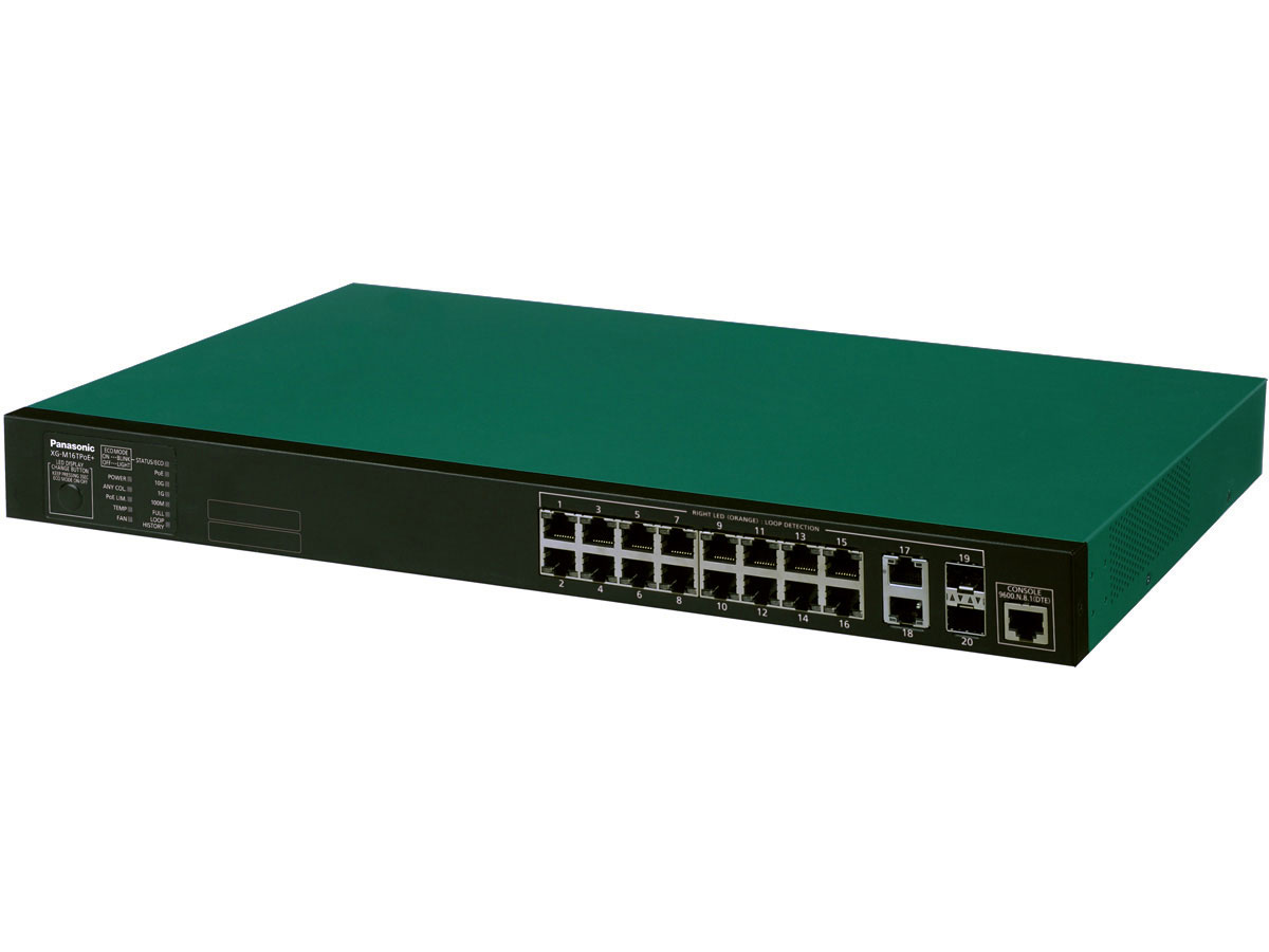 XG-M16TPoE+ PN83169 [�O���[��/�u���b�N] �̐��i�摜