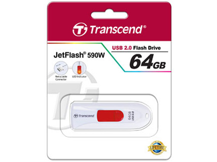 JetFlash 590 TS64GJF590W [64GB White]
