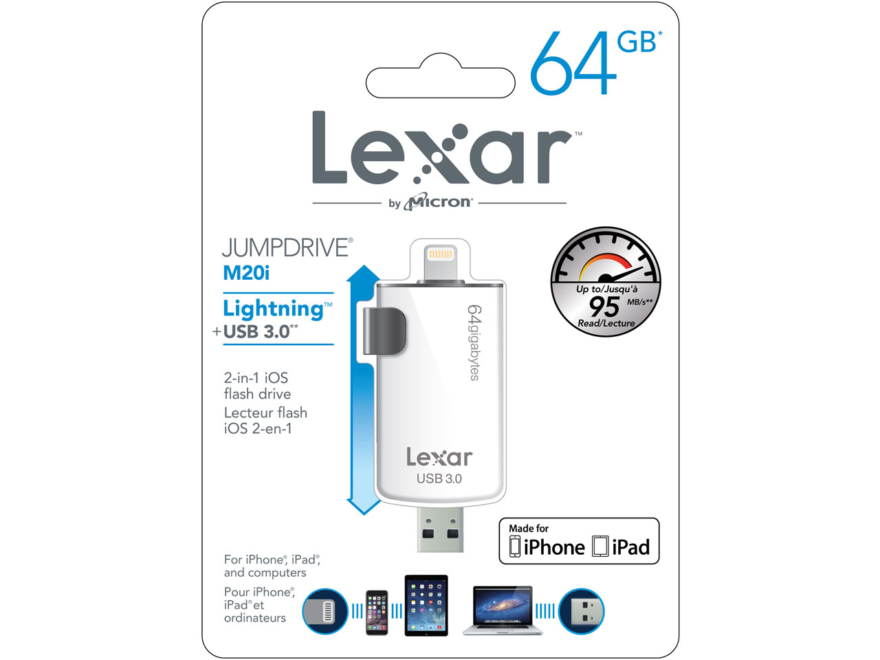 JumpDrive M20i LJDM20I-64GBBJP [64GB]
