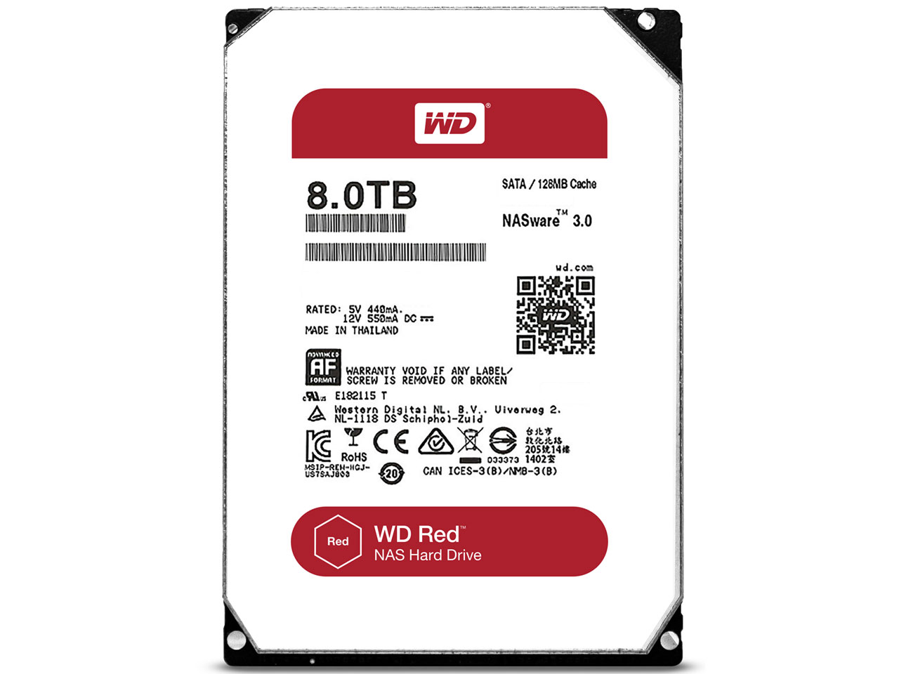 WD80EFZX [8TB SATA600 5400] �̐��i�摜