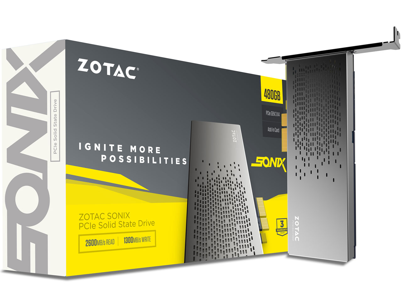 ZOTAC SONIX PCIE SSD ZTSSD-PG3-480G-GE