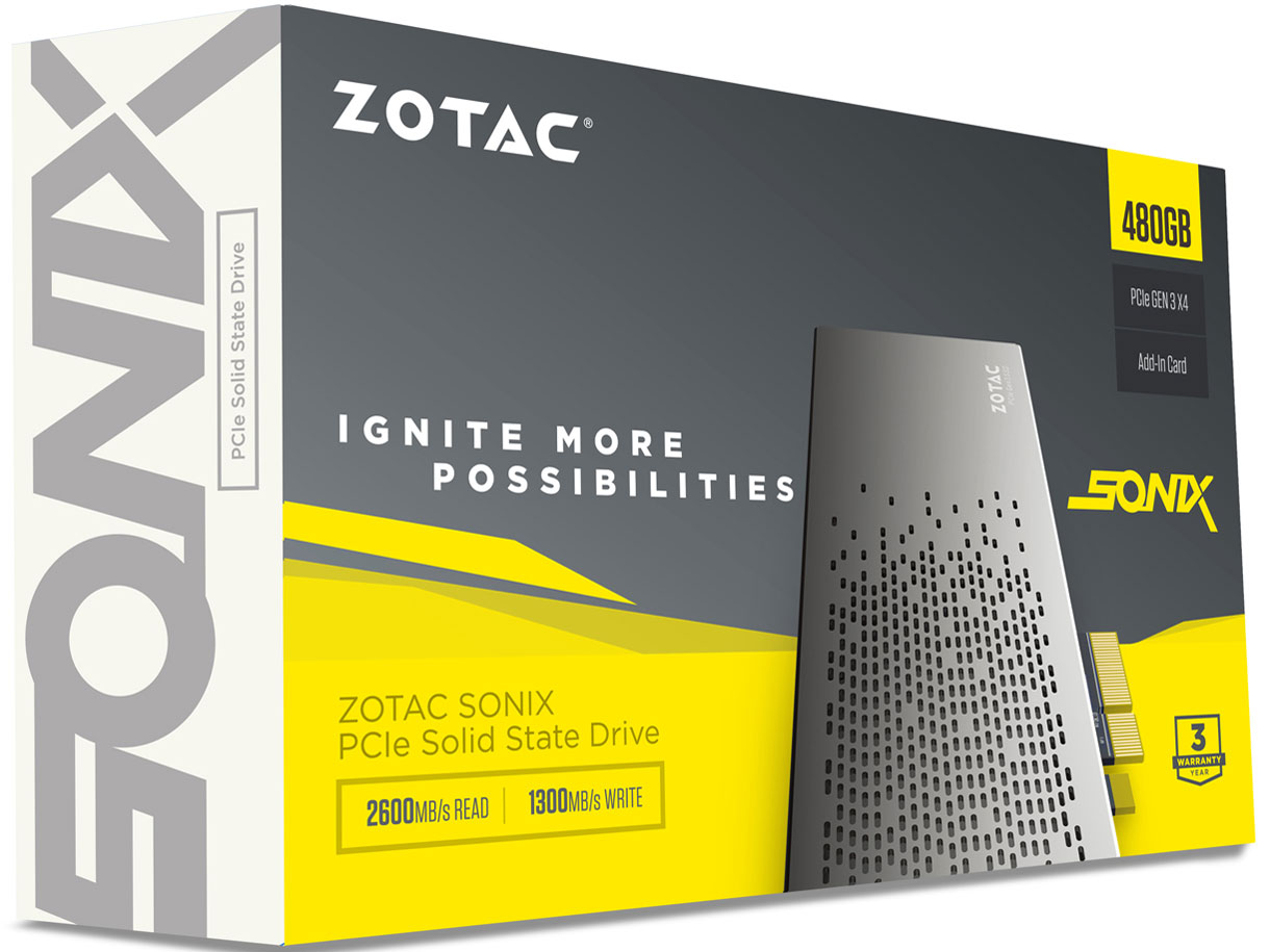 ZOTAC SONIX PCIE SSD ZTSSD-PG3-480G-GE