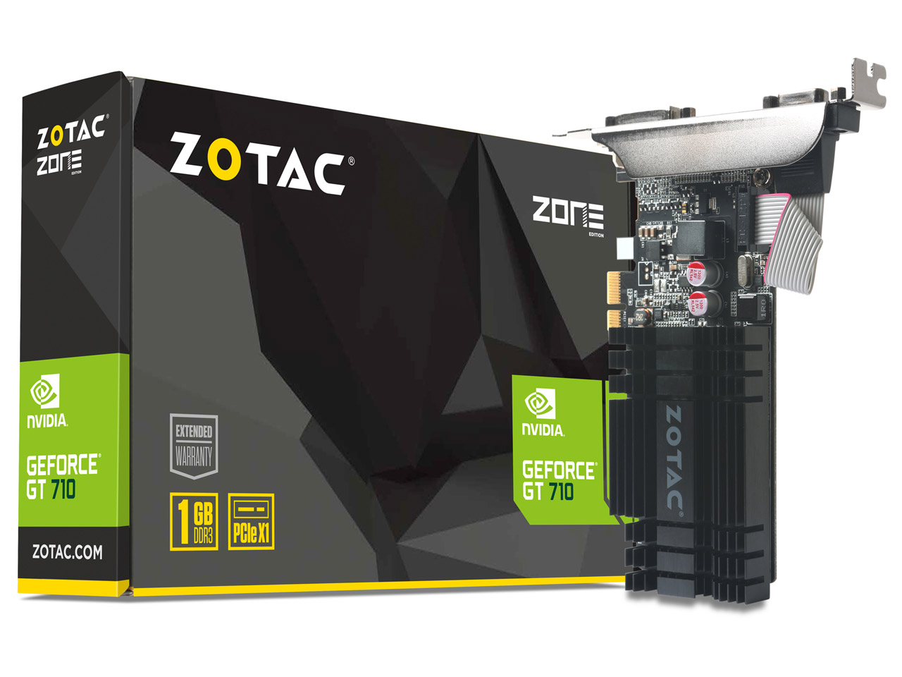 ZOTAC Geforce GT 710 ZONE Edition 1GB ZT-71304-20L [PCIExp 1GB] �̐��i�摜