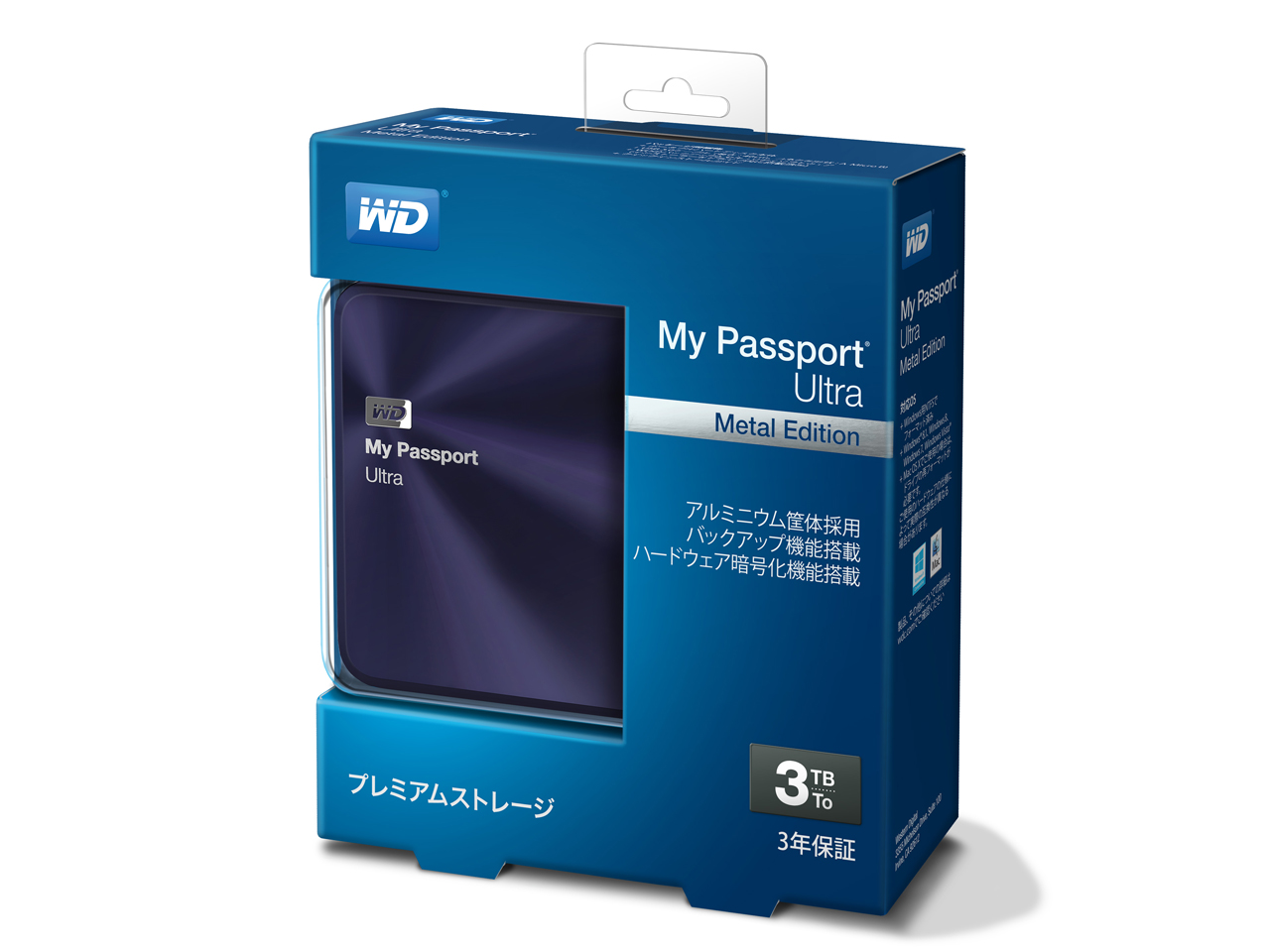 My Passport Ultra Metal Edition WDBEZW0030BBA [�u���[�u���b�N]