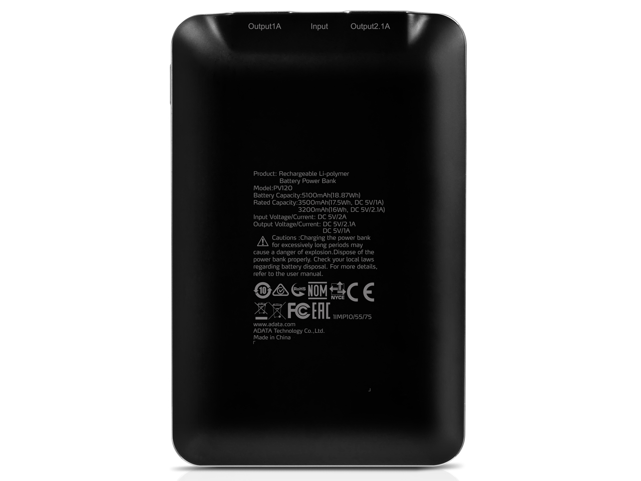 Power Bank APV120-5100M-5V-CBK [�u���b�N]