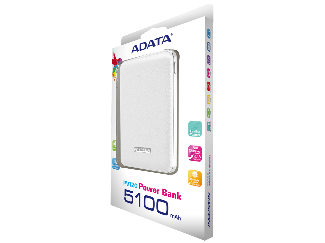Power Bank APV120-5100M-5V-CWH [�z���C�g]