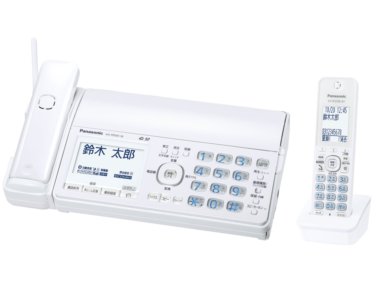 ���������� KX-PD505DL-W [�z���C�g] �̐��i�摜