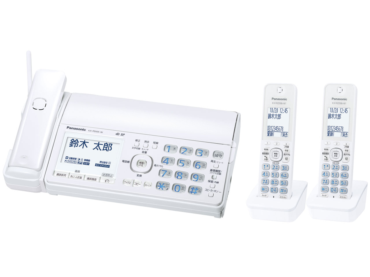 ���������� KX-PD505DW-W [�z���C�g] �̐��i�摜