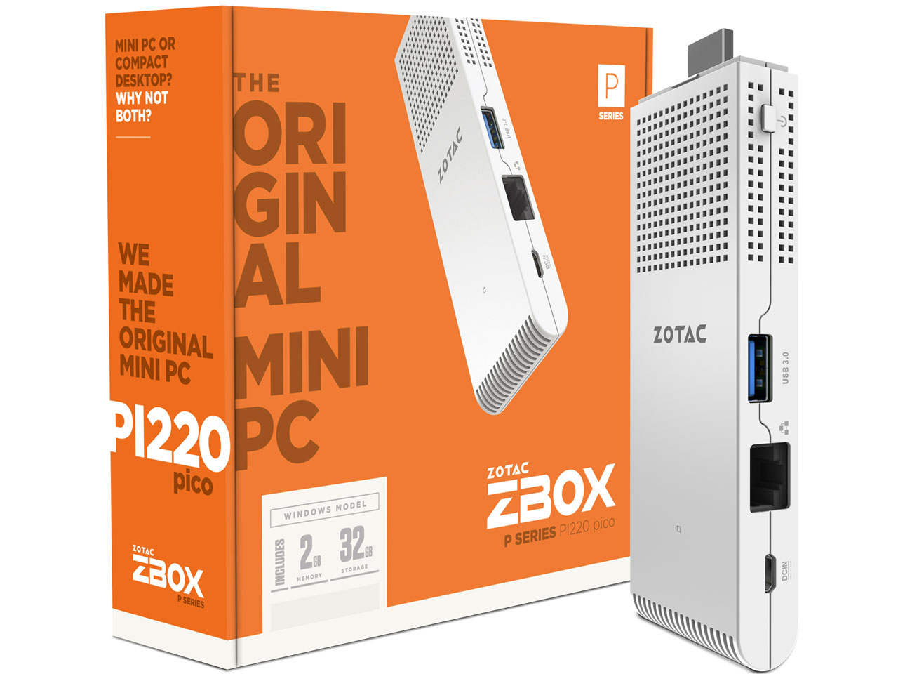 ZOTAC ZBOX PI220 pico ZBOX-PI220-W2B