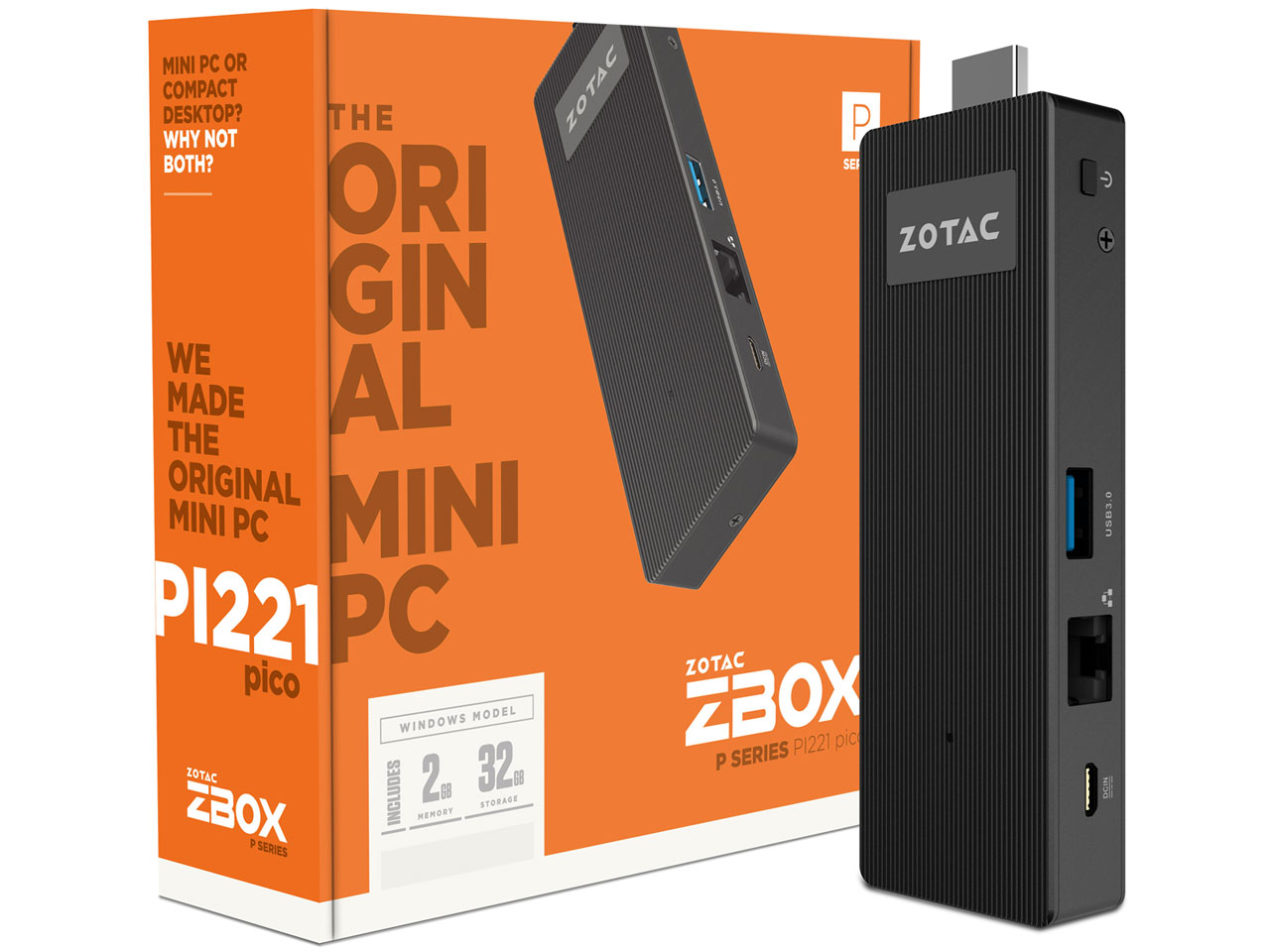 ZOTAC ZBOX PI221 pico ZBOX-PI221-W2B