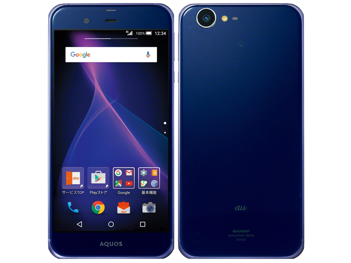 AQUOS SERIE SHV34 au [�l�C�r�[] �̐��i�摜