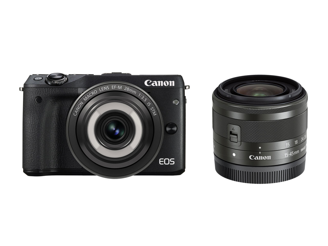 EOS M3 �N���G�C�e�B�u�}�N�� �_�u�������Y�L�b�g [�u���b�N] �̐��i�摜