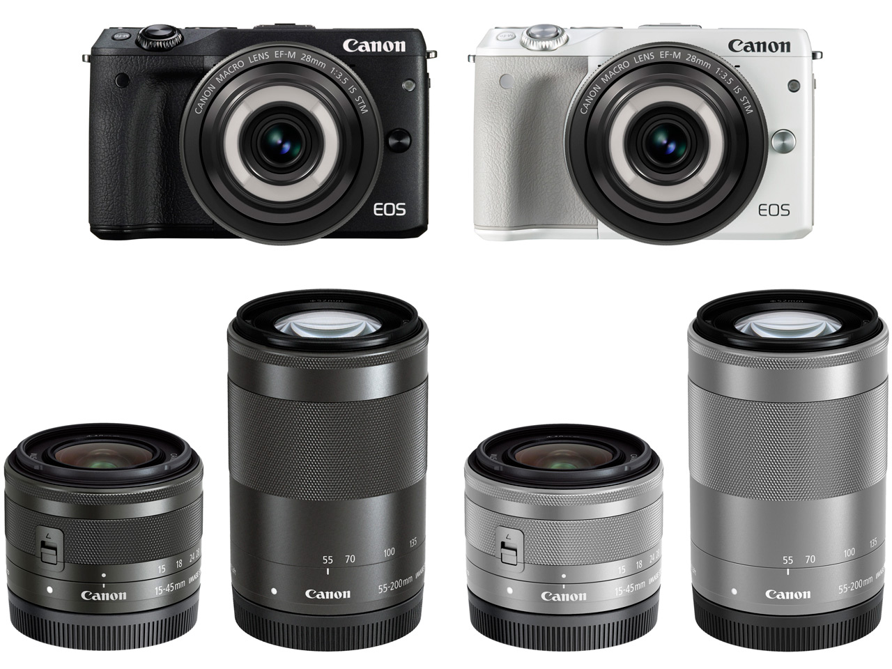 EOS M3 �N���G�C�e�B�u�}�N�� �g���v�������Y�L�b�g [�u���b�N]