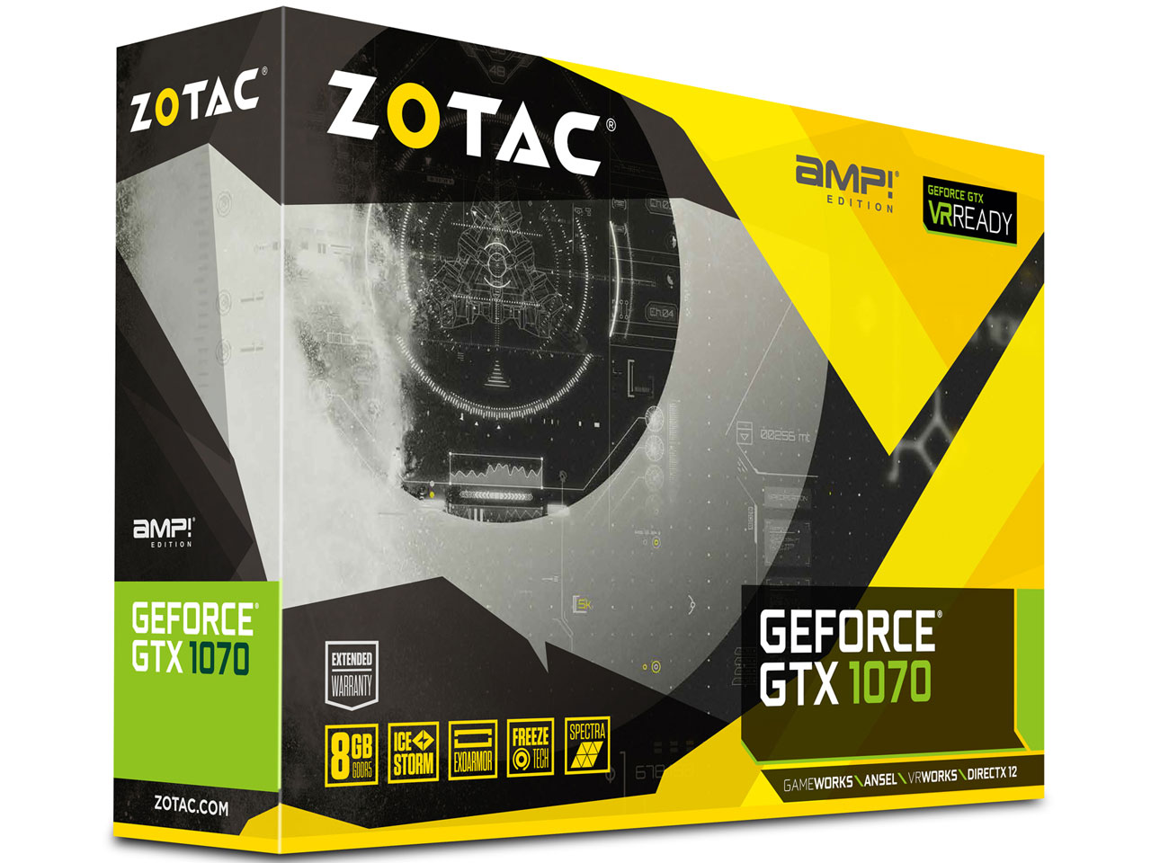 ZOTAC GeForce GTX 1070 AMP Edition ZT-P10700C-10P [PCIExp 8GB]