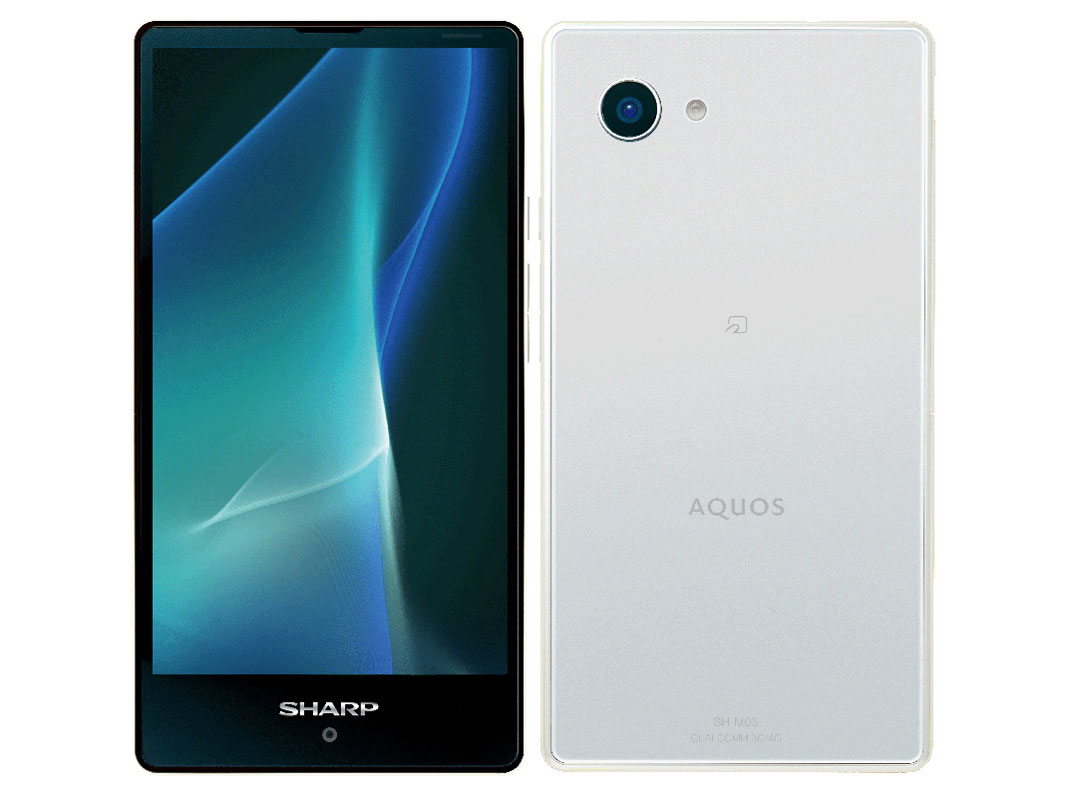 AQUOS mini SH-M03 SIM�t���[ [White] �̐��i�摜