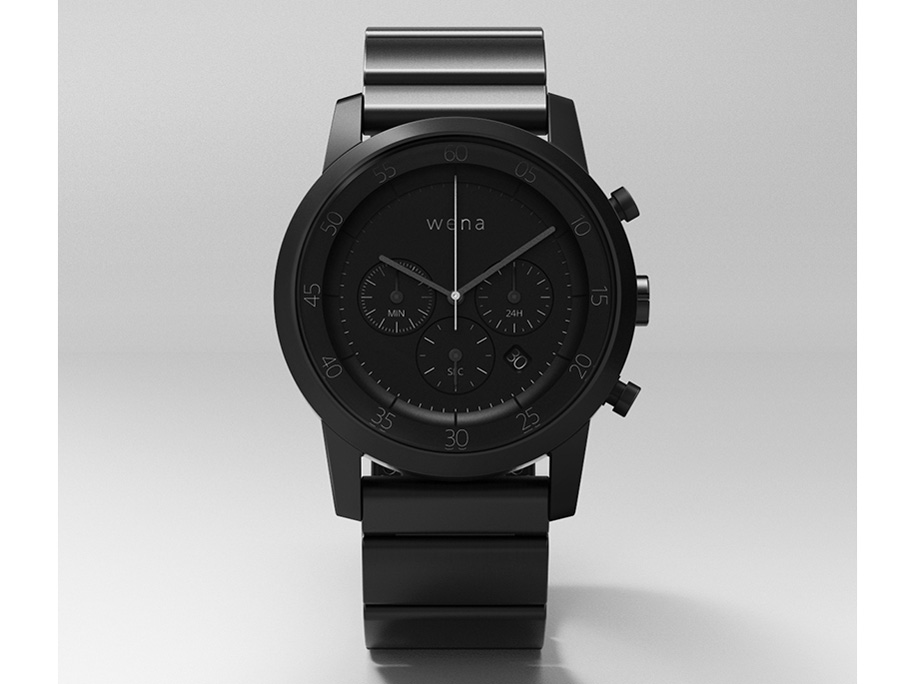 SONY - WENA PROJECTウェアラブル端末 wrist Chronograph S ソニー、スマートウォッチのwena wristシリーズにレトロ感を演出