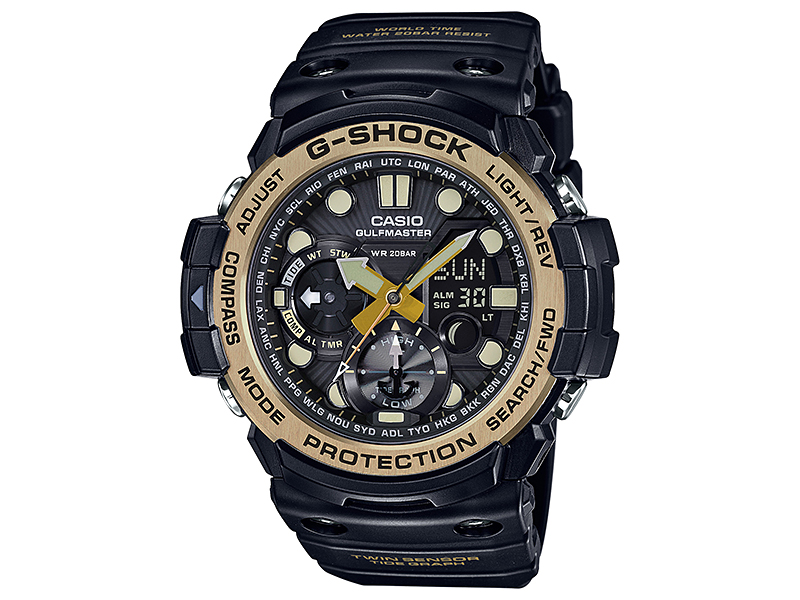 G-SHOCK �}�X�^�[ �I�u G �K���t�}�X�^�[ ���B���e�[�W�u���b�N&�S�[���h GN-1000GB-1AJF �̐��i�摜