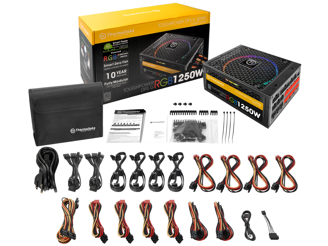 Toughpower DPS G Digital 1250W RGB FAN TITANIUM PS-TPG-1250DPCTJP-T [Black]