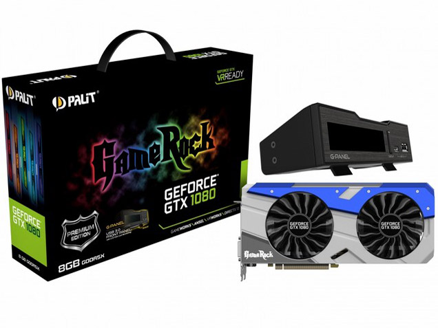 NEB1080H15P2-1040G (GeForce GTX1080 8GB GameRock Premium Edition G-Panel�t��) [PCIExp 8GB] �h�X�p��Web���胂�f�� �̐��i�摜