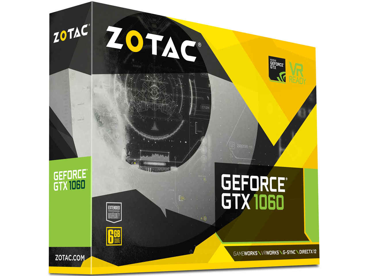 ZOTAC GeForce GTX 1060 6GB Single Fan ZT-P10600A-10L [PCIExp 6GB]