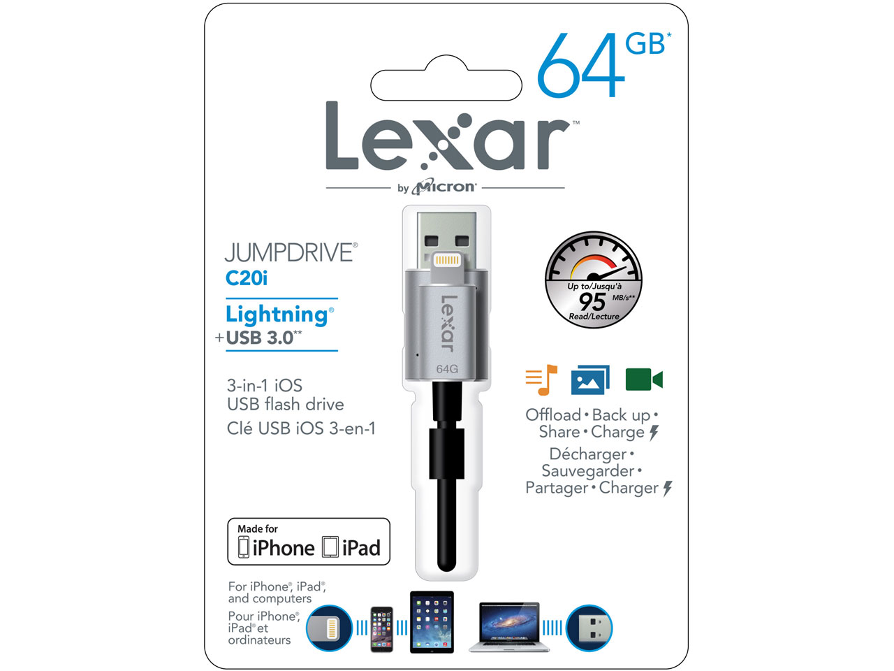 JumpDrive C20i LJDC20i-64GBBJP [64GB]
