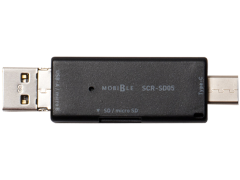 SCR-SD05/BK [USB/microUSB 6in1 �u���b�N]