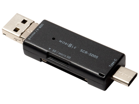 SCR-SD05/BK [USB/microUSB 6in1 �u���b�N]