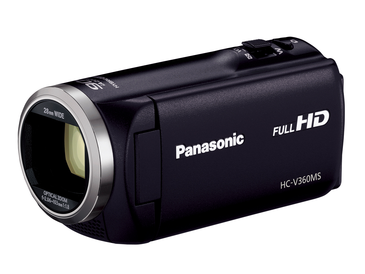 Amazon | パナソニック HDビデオカメラ V360MS 16GB 高倍率90倍
