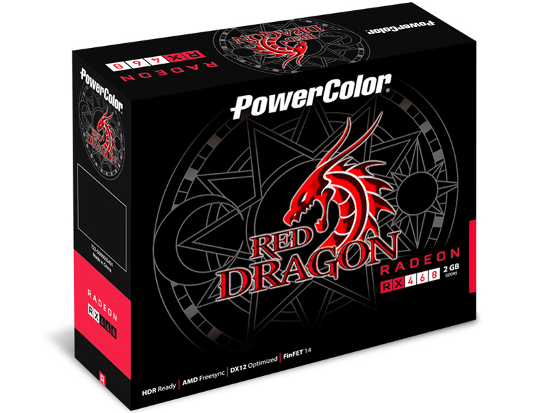 PowerColor Red Dragon Radeon RX 460 2GB GDDR5 AXRX 460 2GBD5-DH/OC [PCIExp 2GB]