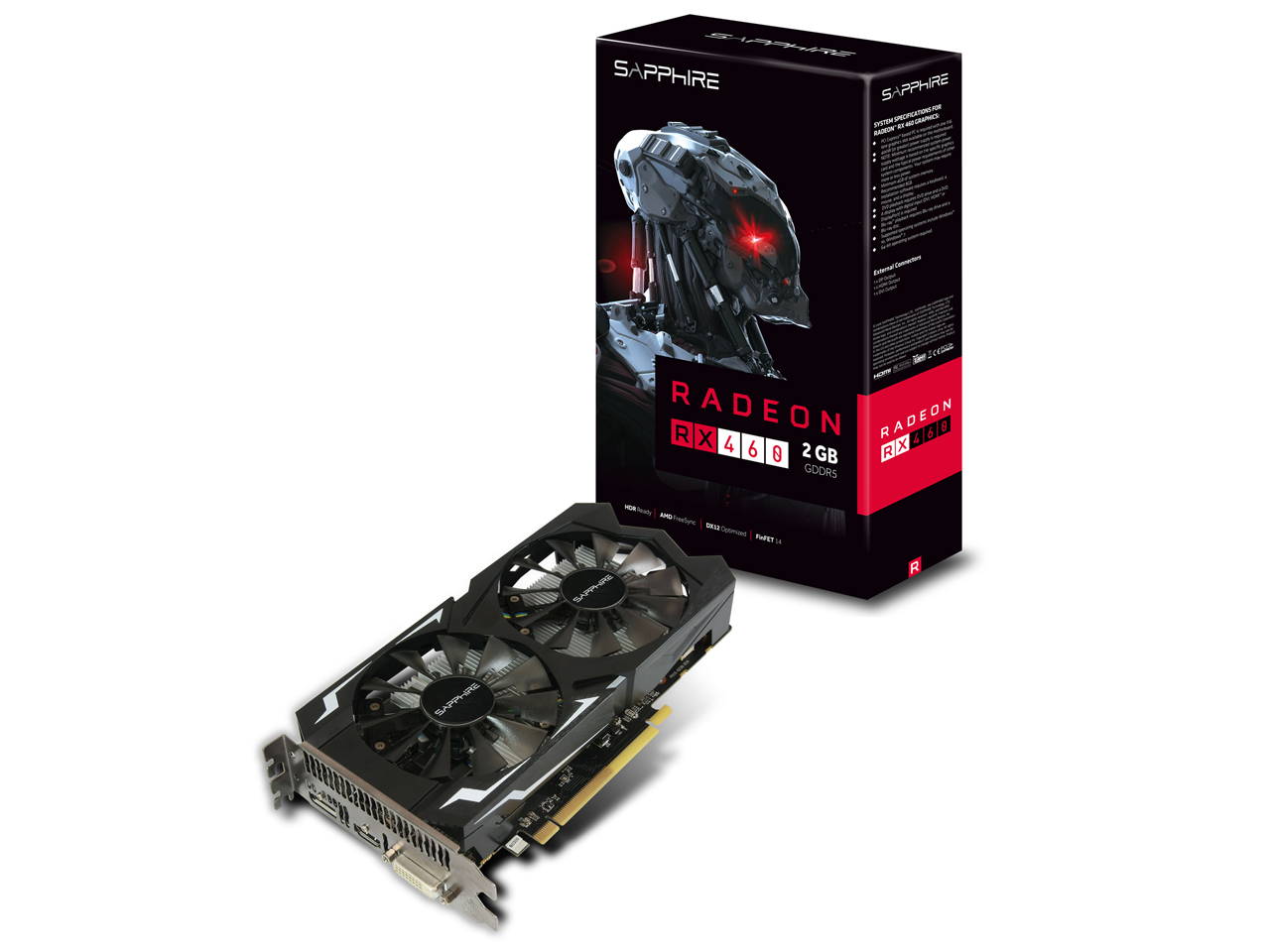 SAPPHIRE RADEON RX 460 2GD5 [PCIExp 2GB] �̐��i�摜
