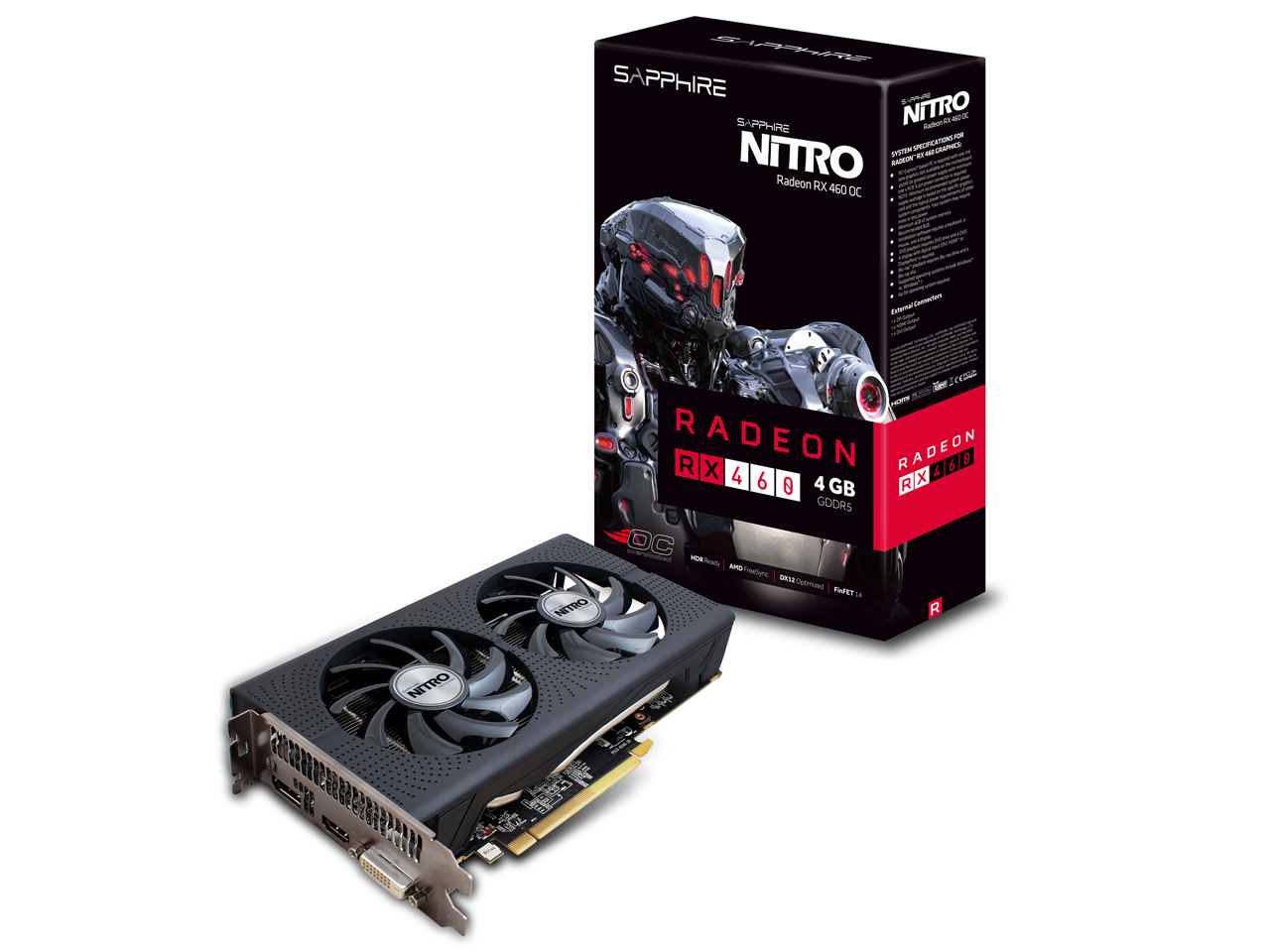 SAPPHIRE NITRO RX 460 4GD5 [PCIExp 4GB] �̐��i�摜